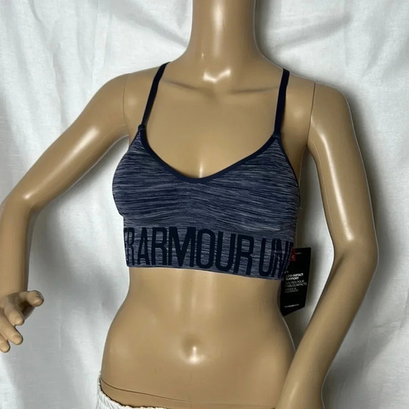 Under Armour low impact racerback sport bra, removable cups  ,adjustable straps - Picture 1 of 14